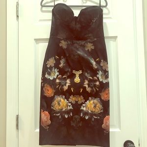 Black dress with florals !